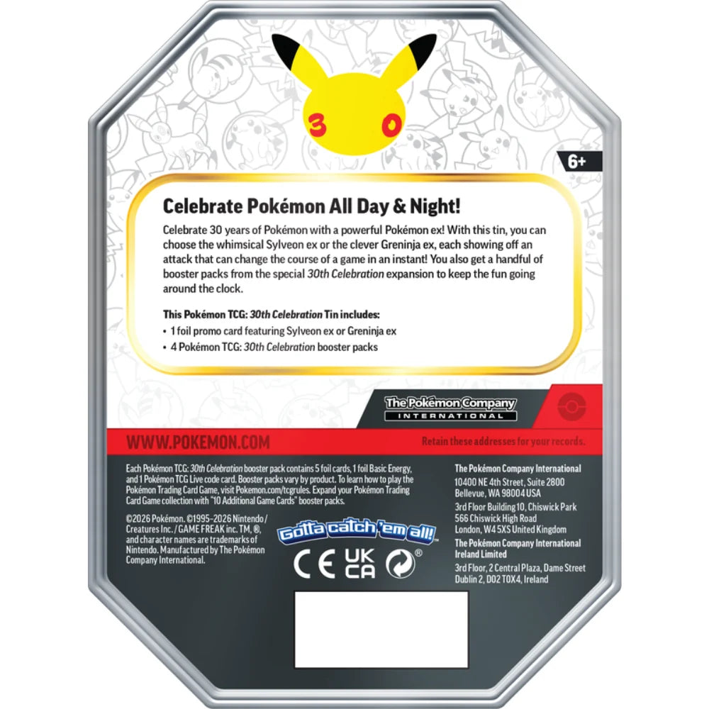 Pokémon TCG: ex Tin - Sylveon - 30th Celebration